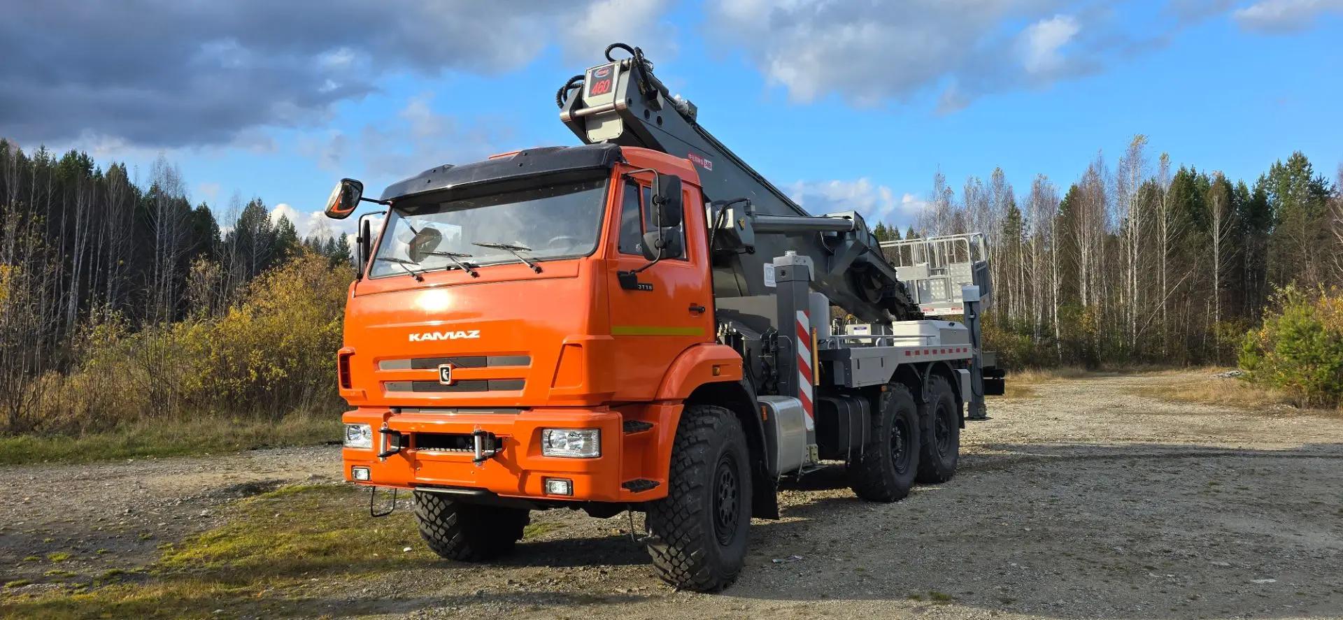 Автовышка Novas-460 на шасси Камаз 43118