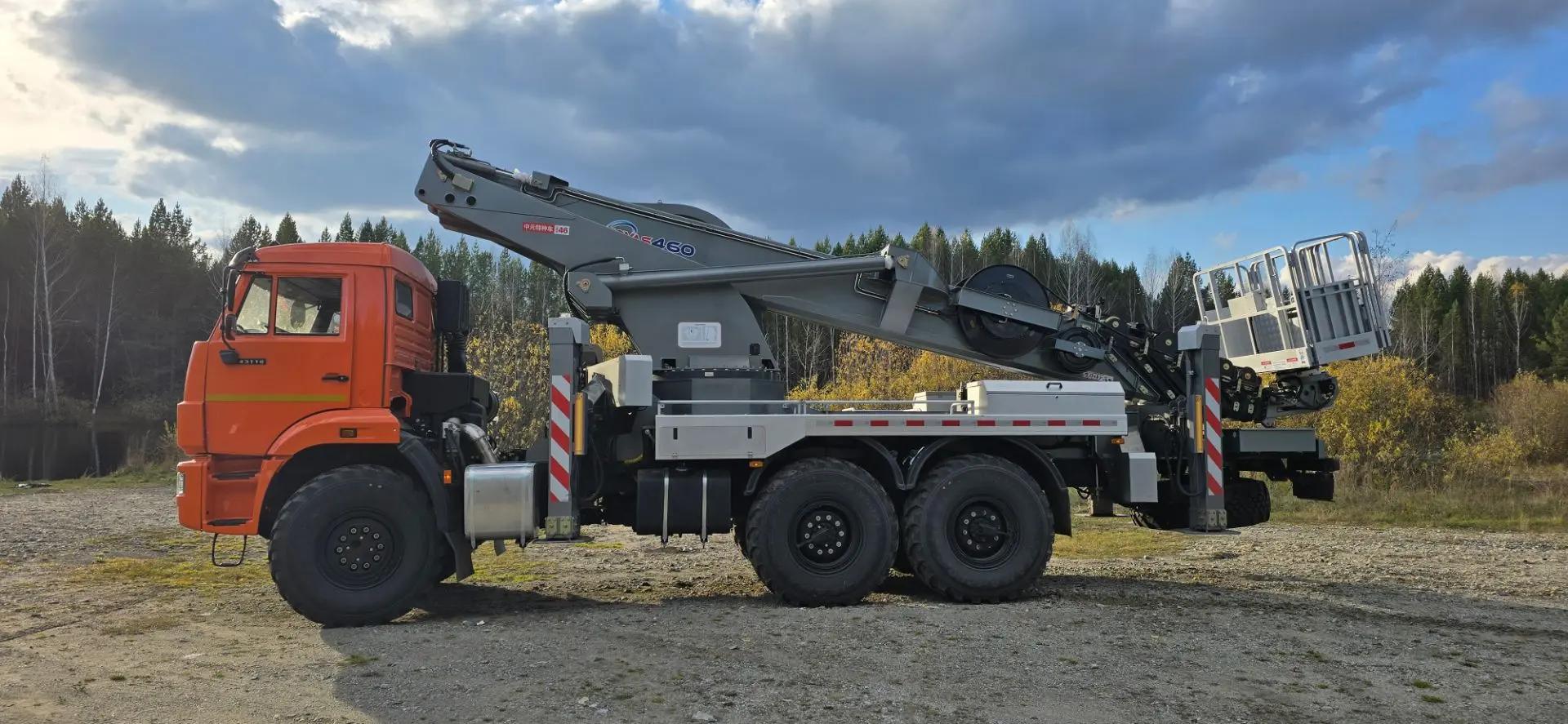 Автовышка Novas-460 на шасси Камаз 43118