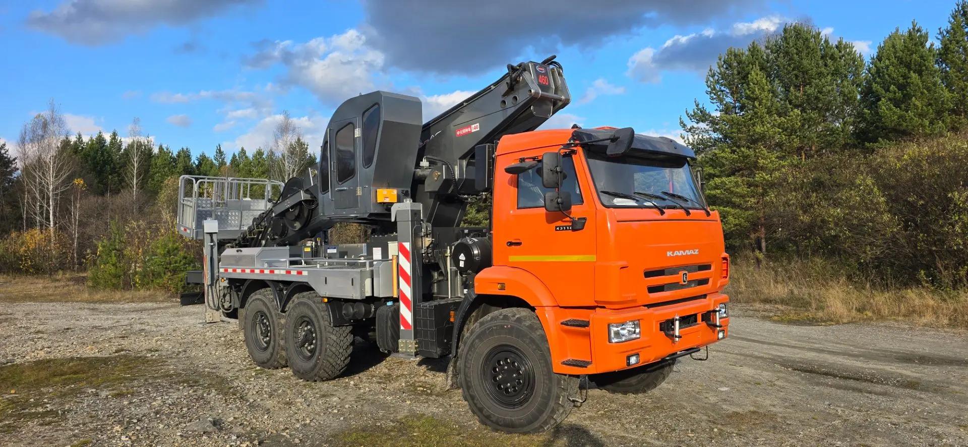 Автовышка Novas-460 на шасси Камаз 43118